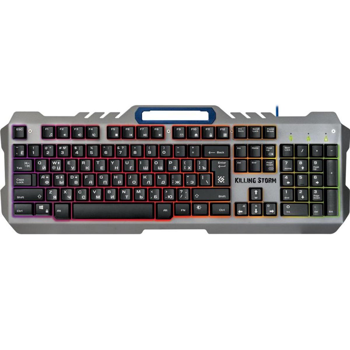 Игровой набор мышь, клавиатура, ковер Defender Killing Storm MKP-013L RU, с подсветкой