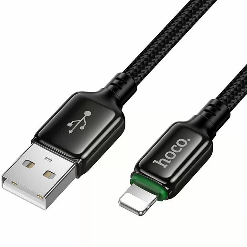 Кабель HOCO X121 Exceed, USB на Lightning 8 pin, 12W, длина 1 метр, цвет черный