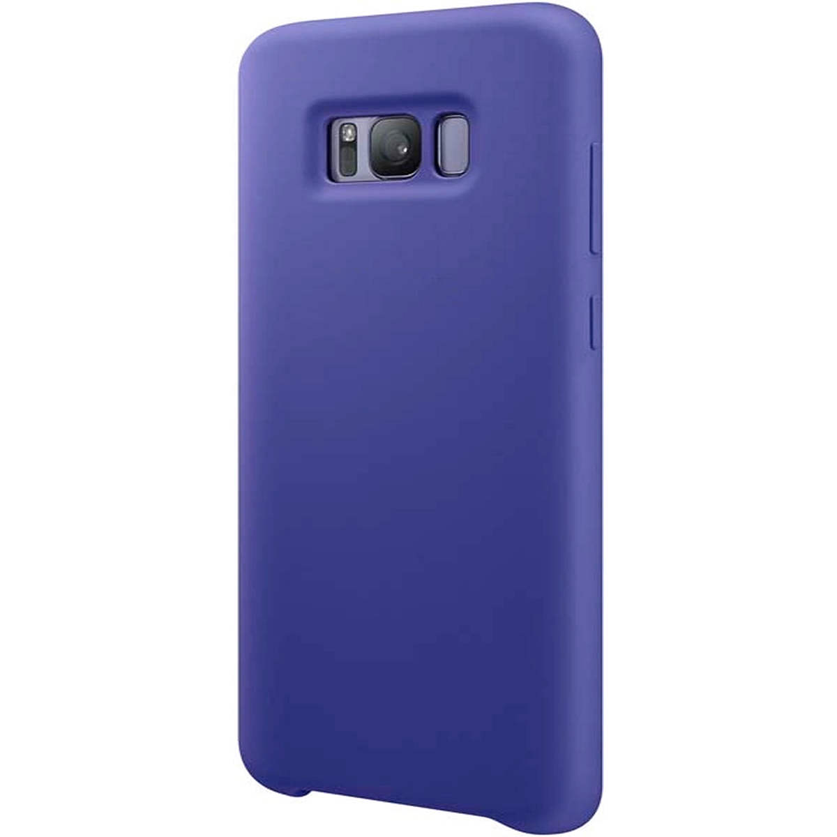 Чехол накладка Silicon Cover для SAMSUNG Galaxy S8 Plus (SM-G955), силикон, бархат, цвет синий