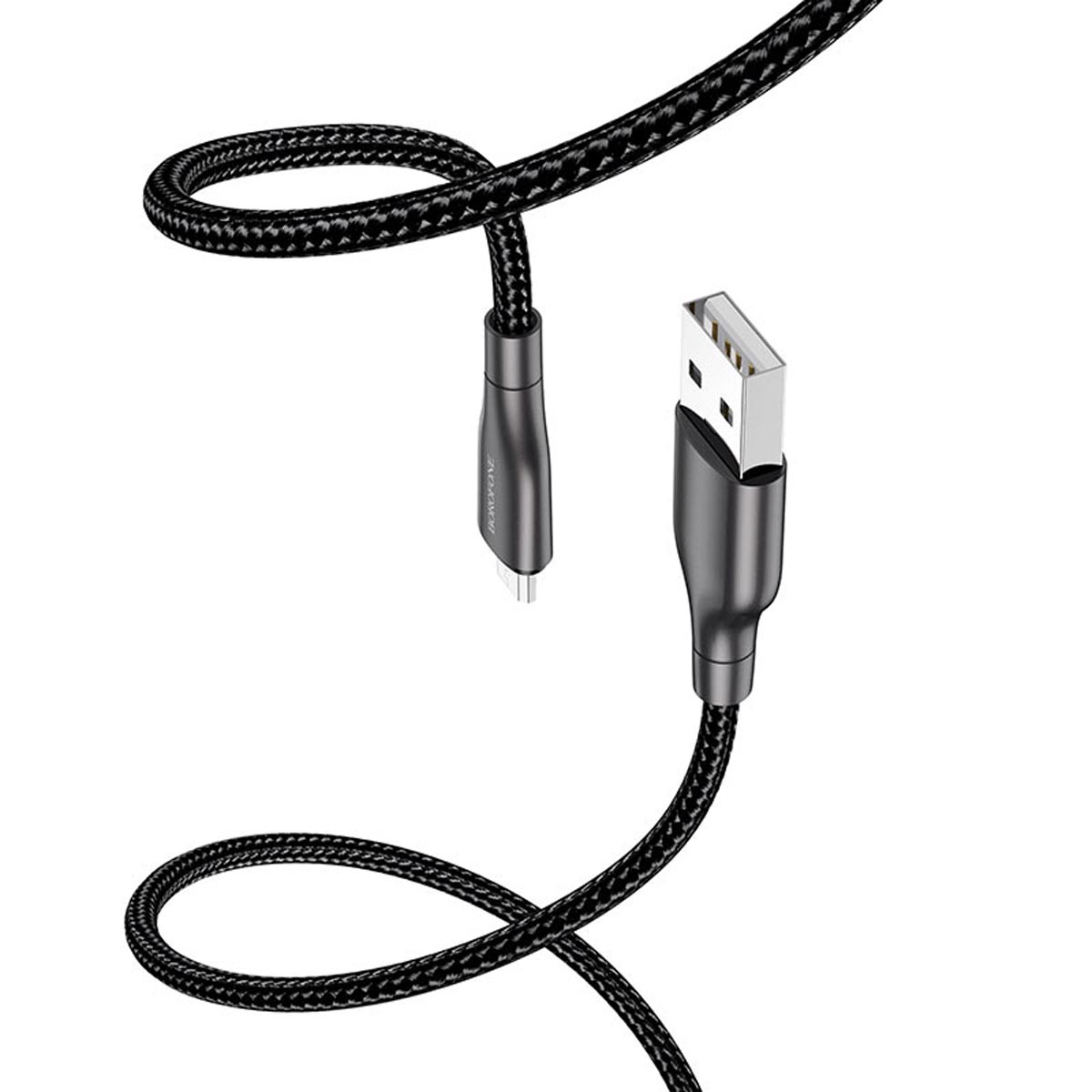 Кабель BOROFONE BX45 Fast Micro USB, 2.4А, длина 1 метр, силикон, нейлоновое армирование, цвет черный