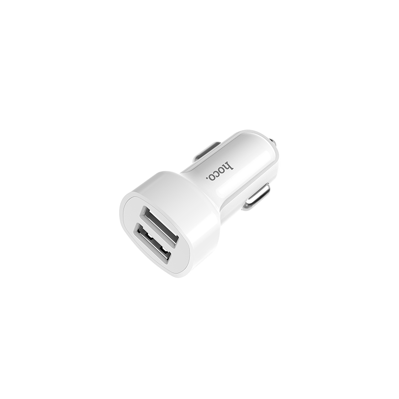 HOCO Z2A АЗУ (Автомобильное зарядное устройство) + кабель APPLE Lightning 8-pin, цвет белый.