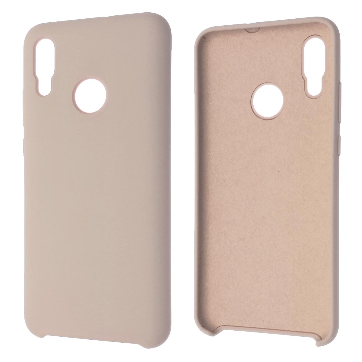 Чехол накладка Silicon Cover для HUAWEI P Smart 2019 (POT-LX1), Honor 10 Lite (HRY-LX1), силикон, бархат, цвет розовый песок