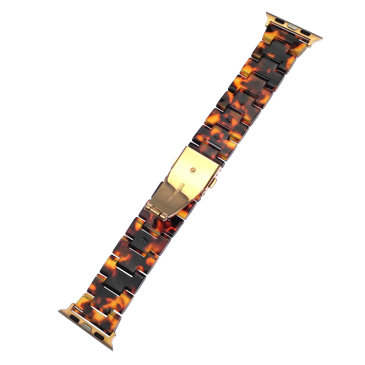 Ремешок для APPLE Watch 42 - 44 мм, имитация керамики, цвет коричневый.
