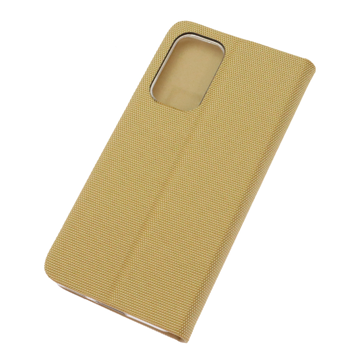 Чехол книжка MESH для SAMSUNG Galaxy A53 5G (SM-A536E), текстиль, силикон, бархат, визитница, цвет золотистый