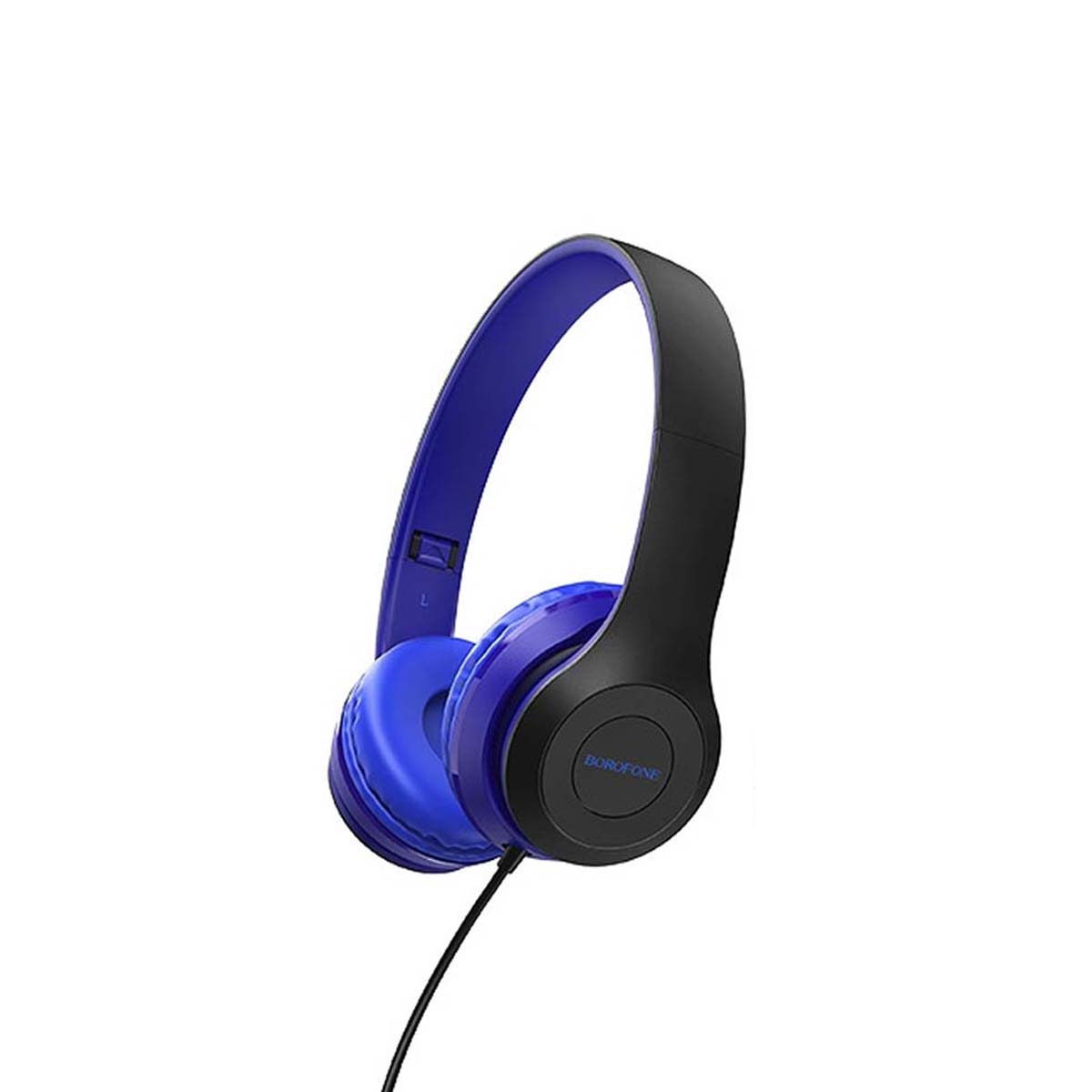 Гарнитура (наушники с микрофоном) проводная полноразмерная, BOROFONE BO5 Star sound, цвет синий