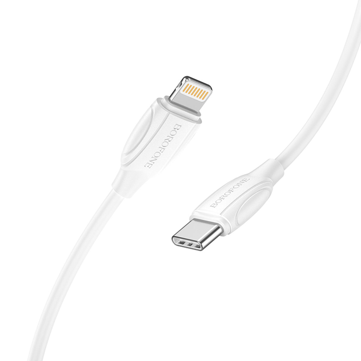 Кабель BOROFONE BX19 Double speed USB Type C на Lightning 8 pin, 20W, 3A, длина 2 метра, цвет белый