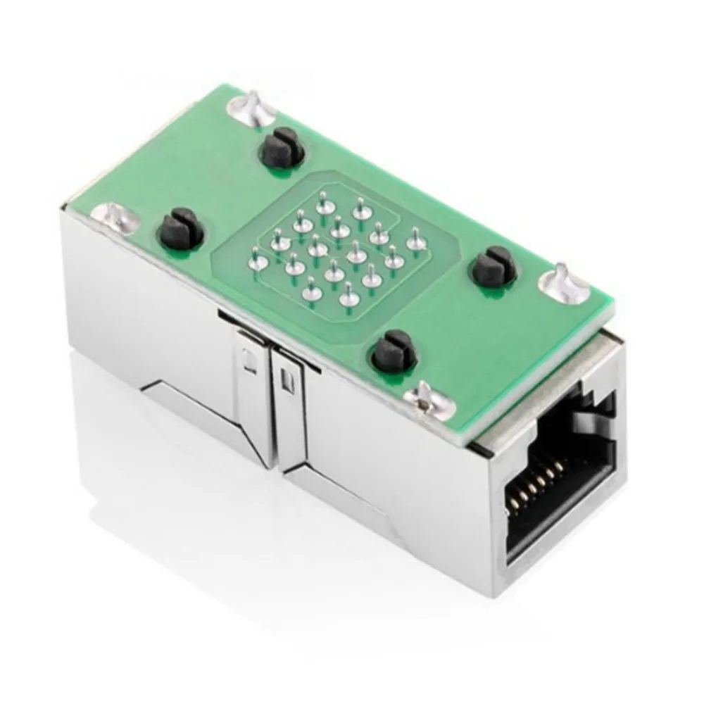 Проходной адаптер-переходник, кат. 5e RJ-45 - RJ-45, соединитель кабеля витой пары локальной сети