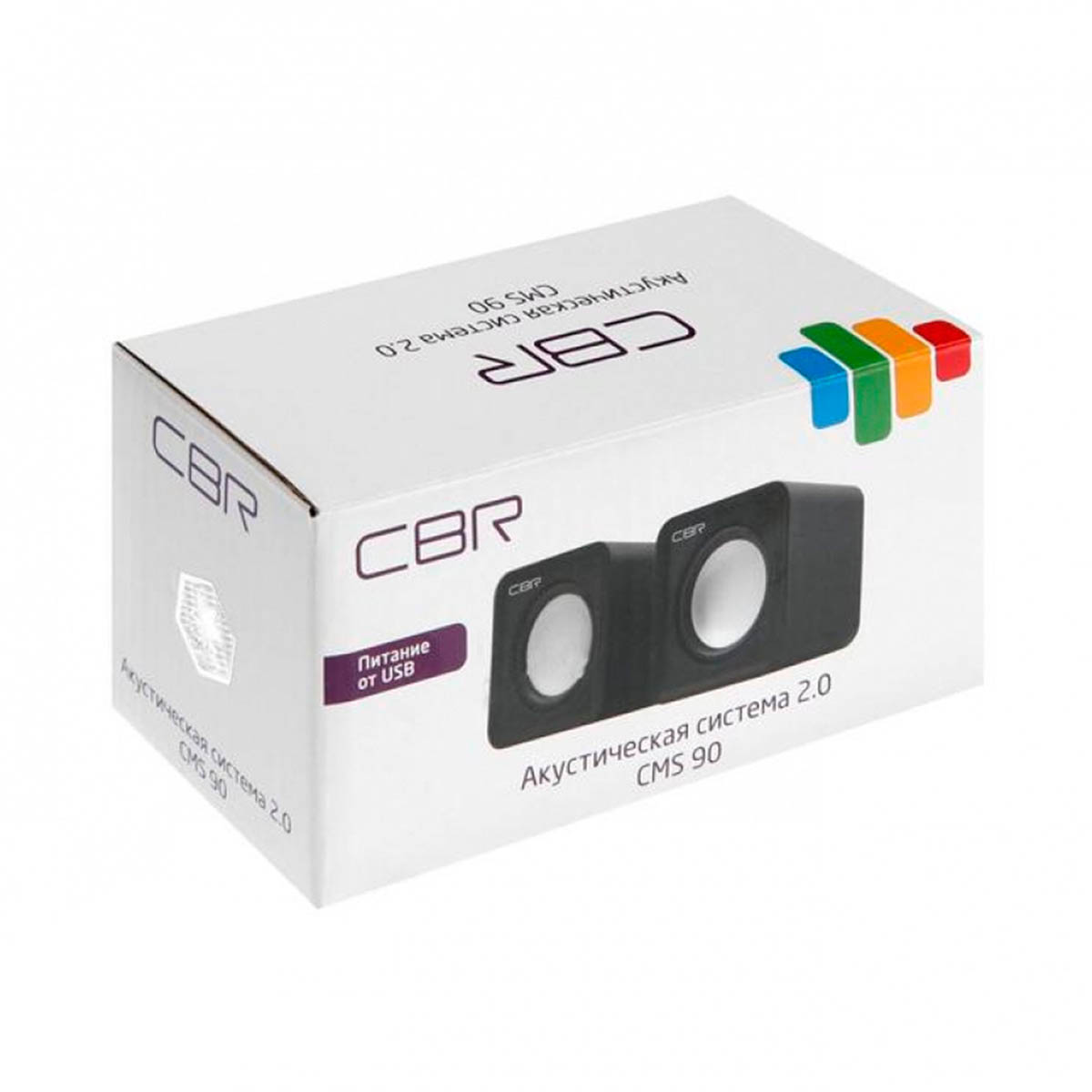 Активная акустическая система 2.0 CBR CMS 90, цвет серый