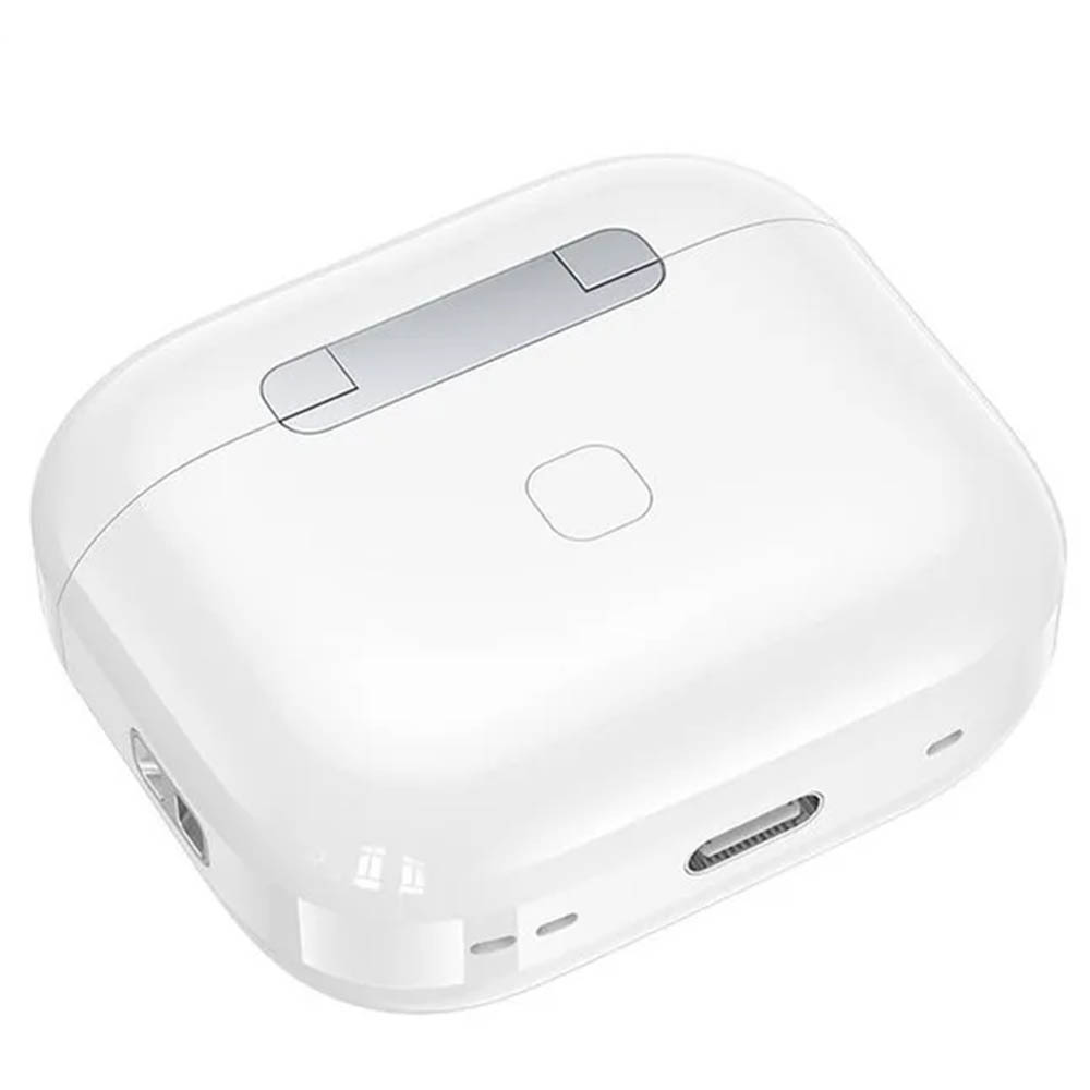 Гарнитура (наушники с микрофоном) беспроводная, HOCO EW87 Gata, сенсорный дисплей, цвет белый