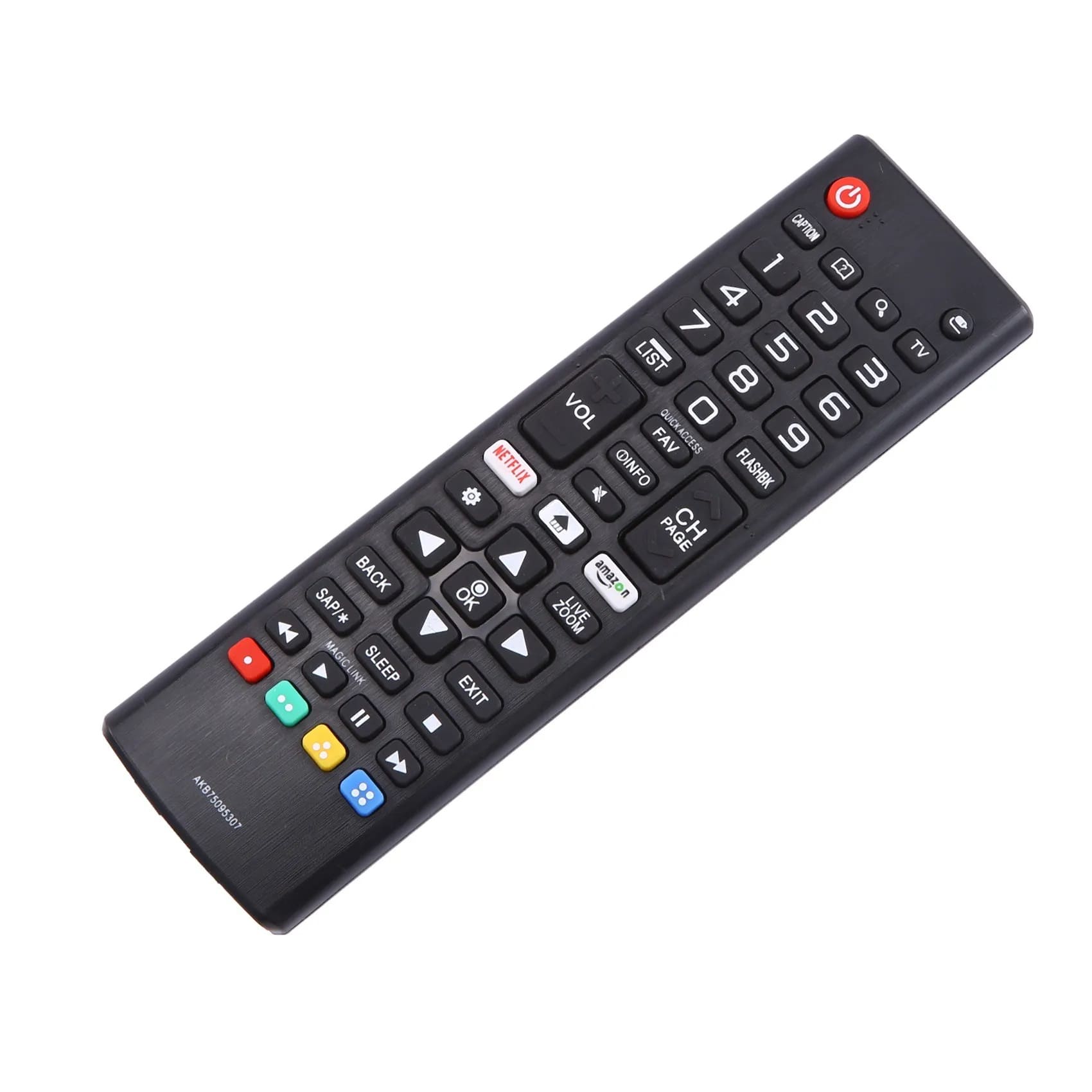 Пульт ДУ AKB75095307, AKB74475401, AKB74475433, AKB73975702, AKB75055701, AKB73975711, AKB73715608, AKB74475401 для телевизоров LG, цвет черный