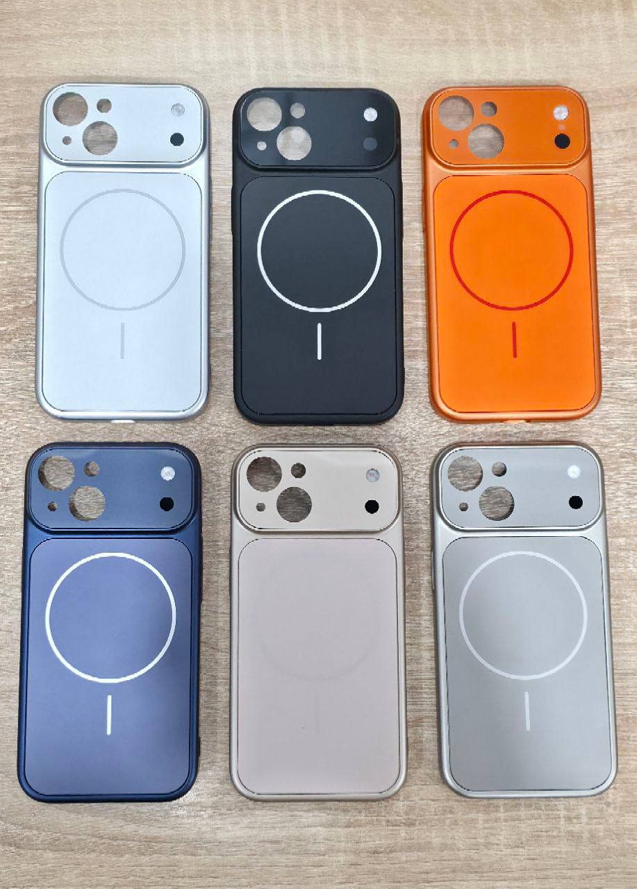 Чехол накладка AG Glass с поддержкой MagSafe для APPLE iPhone 17 Pro Max, цвет оранжевый