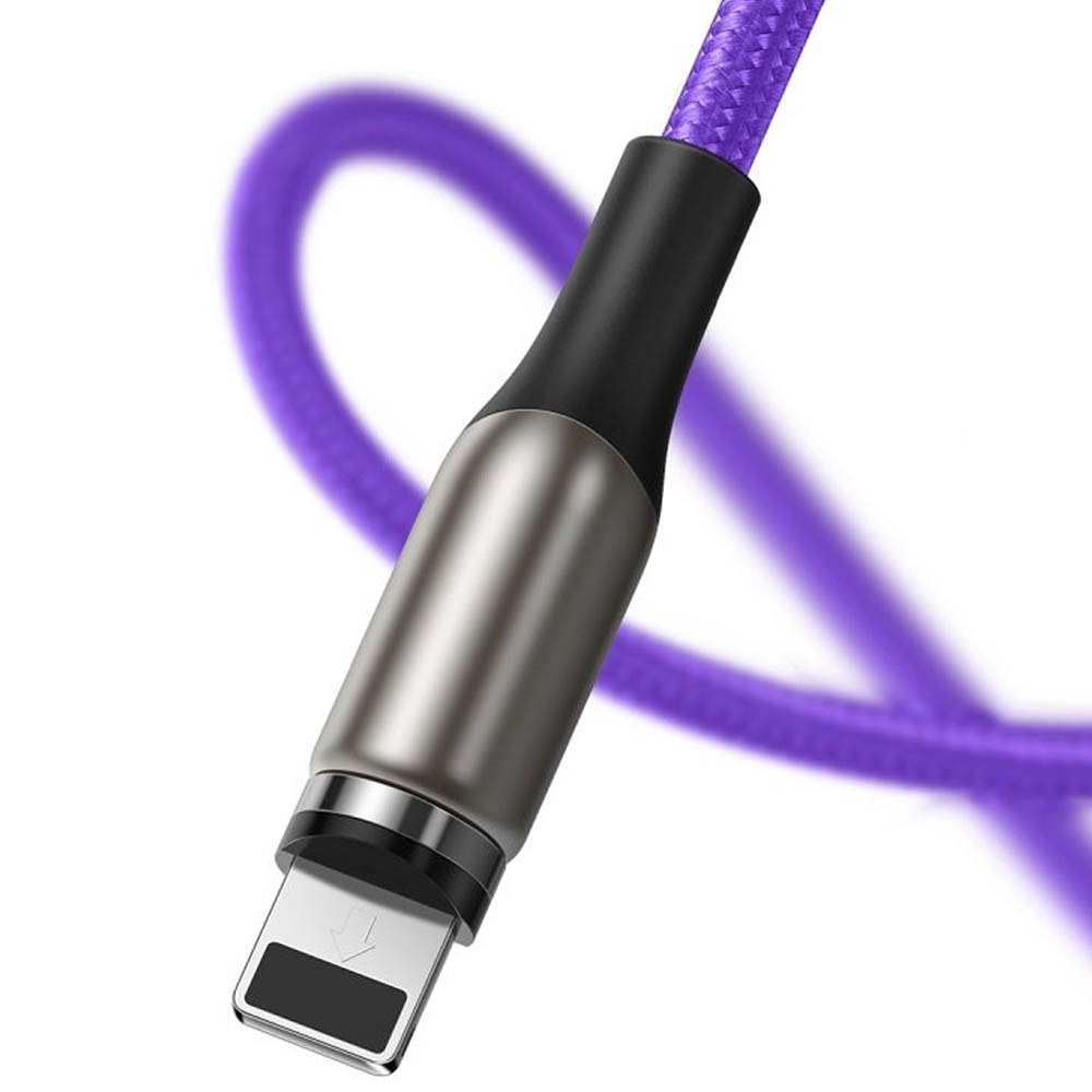 BASEUS CALXC-H05 Zinc Magnetic кабель с магнитной зарядкой для APPLE Lightning 8-pin, цвет фиолетовый | Последняя цена