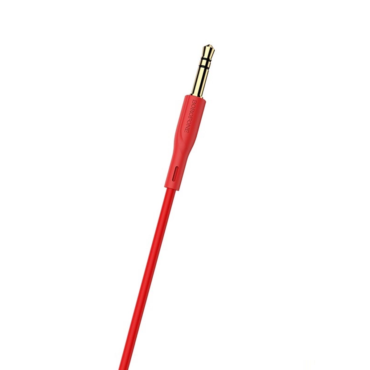 Аудио кабель AUX BOROFONE BL1 Audiolink 3.5мм jack на 3.5мм jack, длина 1 метр, цвет красный