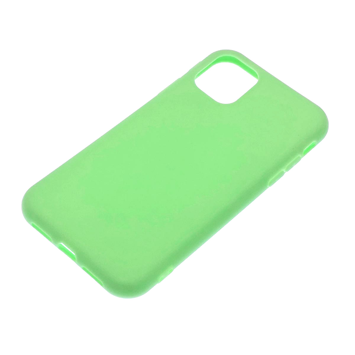 Чехол накладка для APPLE iPhone 11, силикон, матовый, цвет светло зеленый