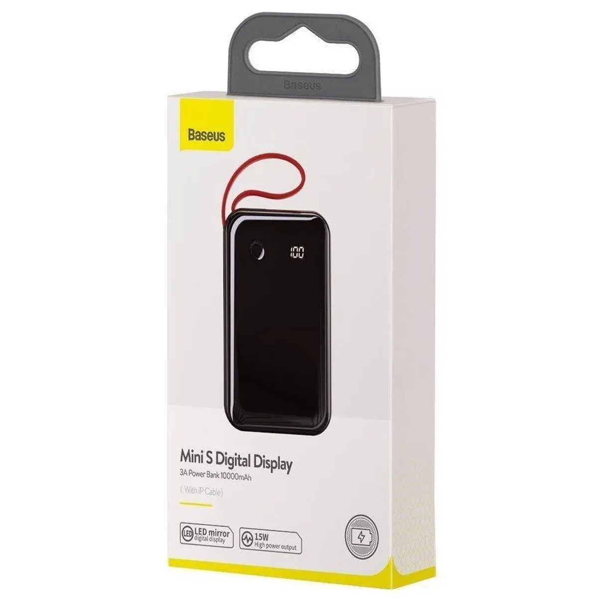 Внешний портативный аккумулятор, Power Bank BASEUS Mini S Digital Display, 10000 mAh, цвет черный