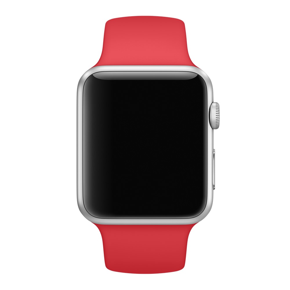 Ремешок для Apple Watch спортивный "Sport", размер 38-40 mm, цвет красный
