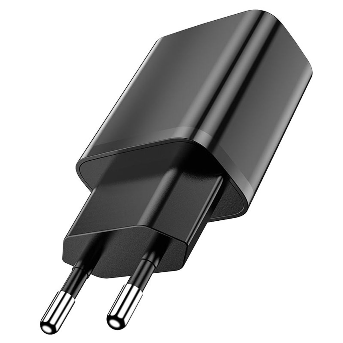 СЗУ (Сетевое зарядное устройство) BOROFONE BA52A Gamble, 2.1A, 1 USB, цвет черный
