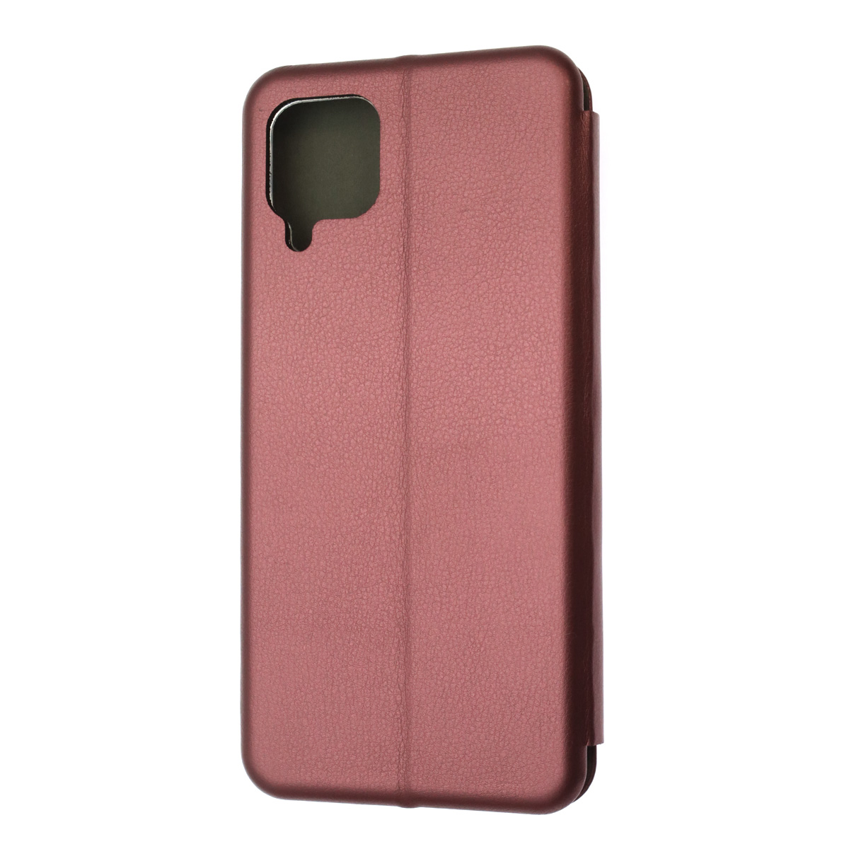 Чехол книжка STYLISH для SAMSUNG Galaxy A12 (SM-A125), M12 (SM-M127F), экокожа, визитница, цвет бордовый