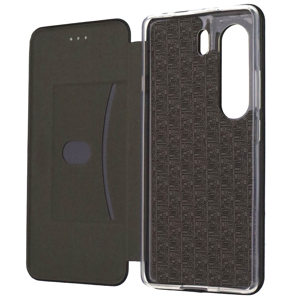 Чехол книжка STYLISH для TECNO Camon 40, экокожа, визитница, цвет черный