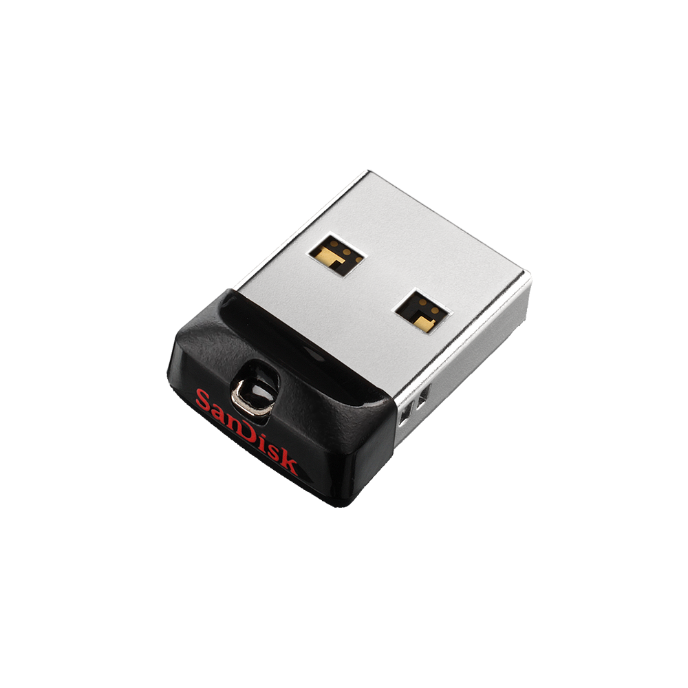 Флешка USB 64GB SanDisk Cruzer Fit, USB 2.0, цвет черный