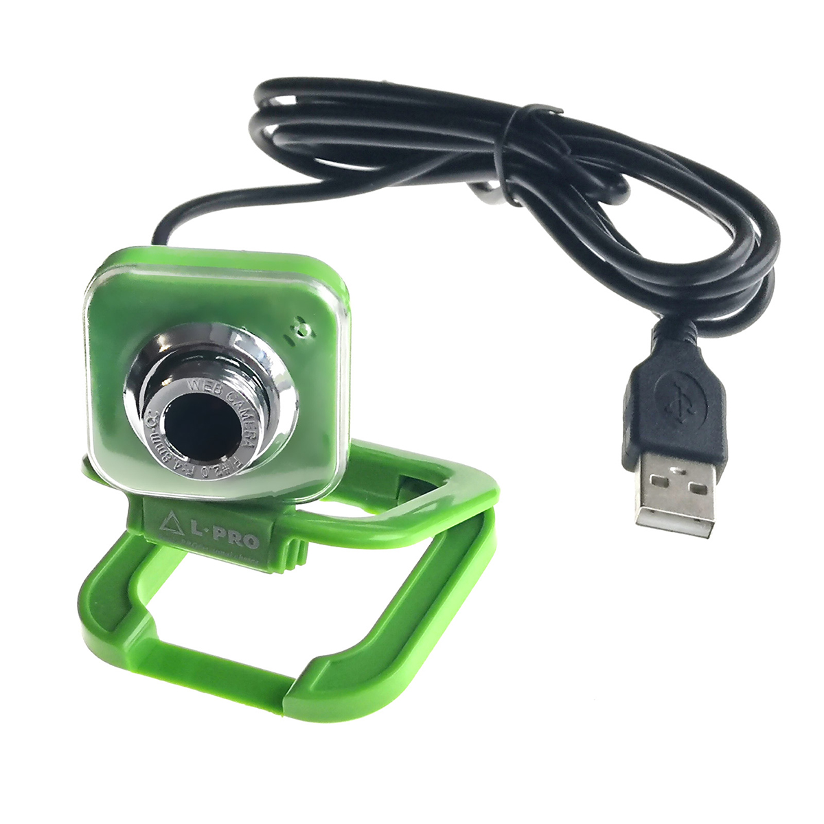 Веб-камера L-PRO 917/1406, CMOS, 640x480, 0.3Мп, USB, цвет зеленый.
