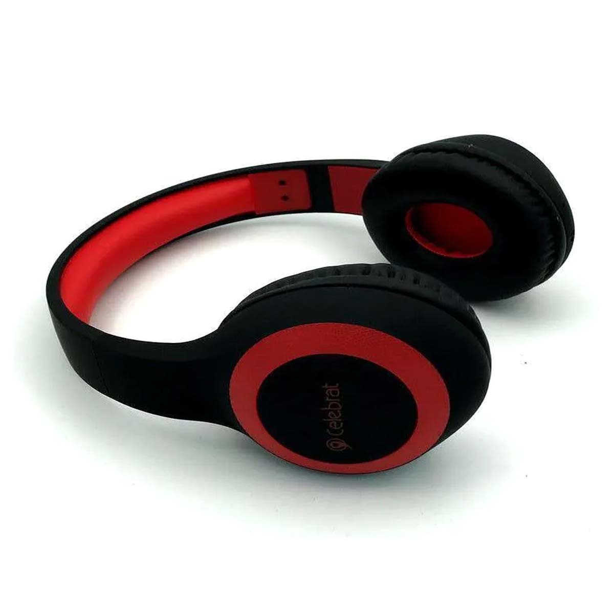 Гарнитура (наушники с микрофоном) беспроводная полноразмерная, Celebrat A23, цвет черно красный