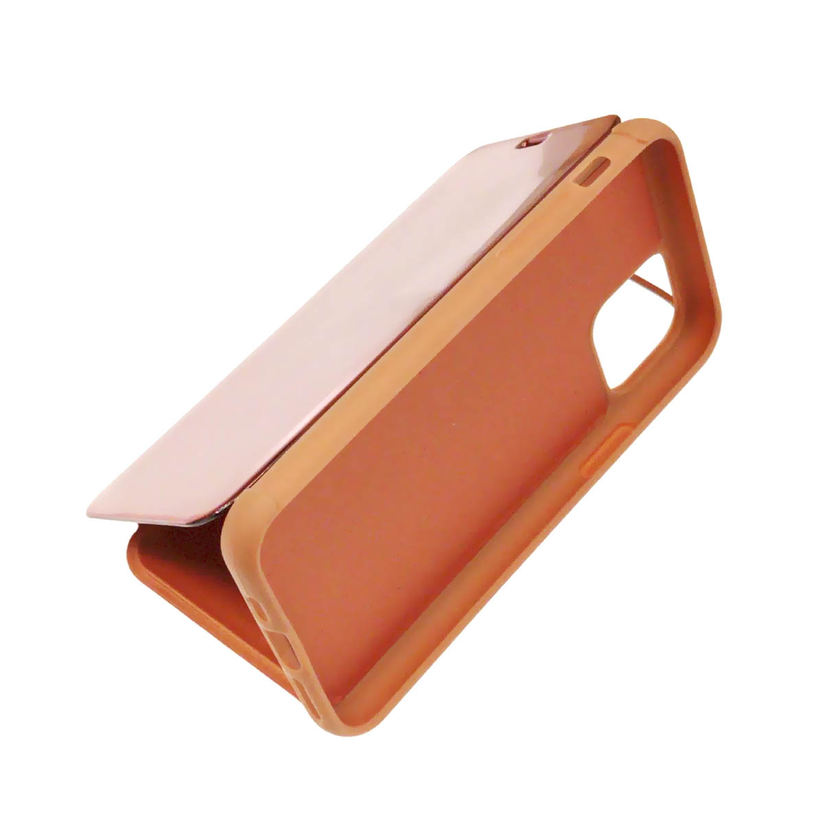 Чехол книжка для APPLE iPhone 11 Pro, крышка зеркало, цвет оранжевый