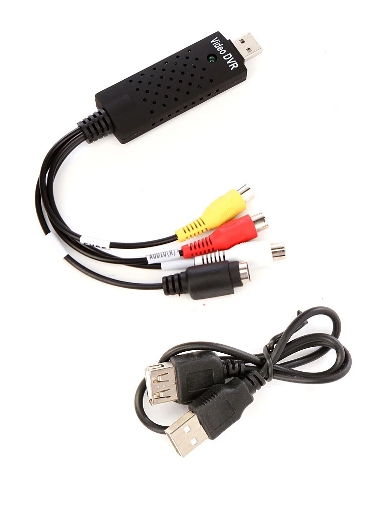 Аудио-видео адаптер EasyCap VCOM DU501 USB 2.0 - 3xRCA, S-Video (видео-захват, оцифровка видео кассет).
