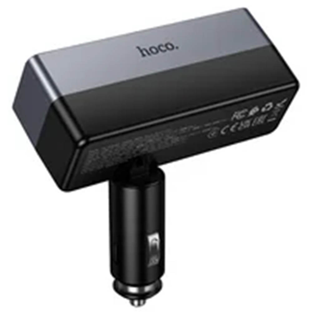 Автомобильный разветвитель HOCO Z65B, 240W 12/24V 2 выхода, 1 USB, 1 Type-C, PD30W, QC3.0 цвет черно серый