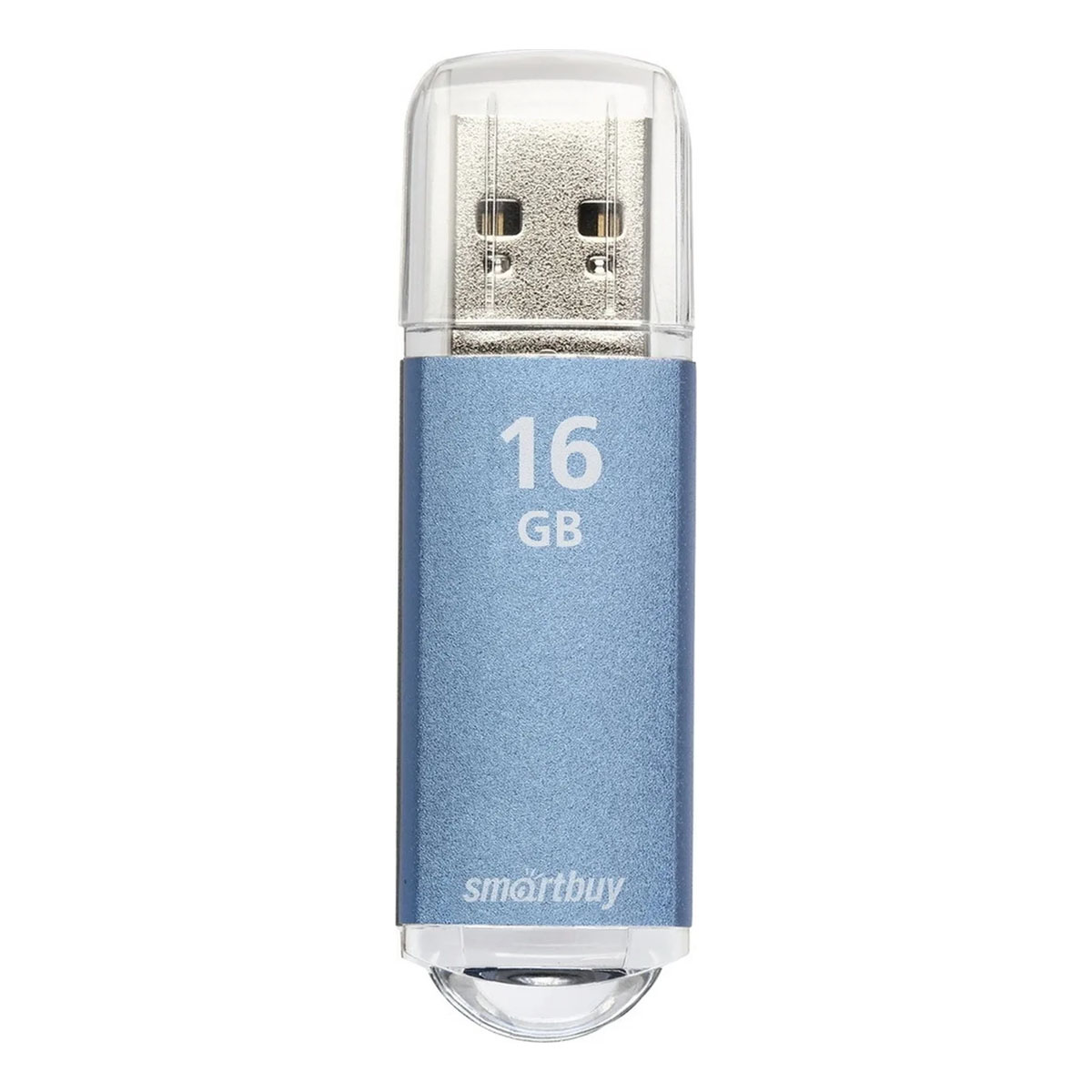 Флешка USB 2.0 16GB SMARTBUY V-Cut, цвет синий