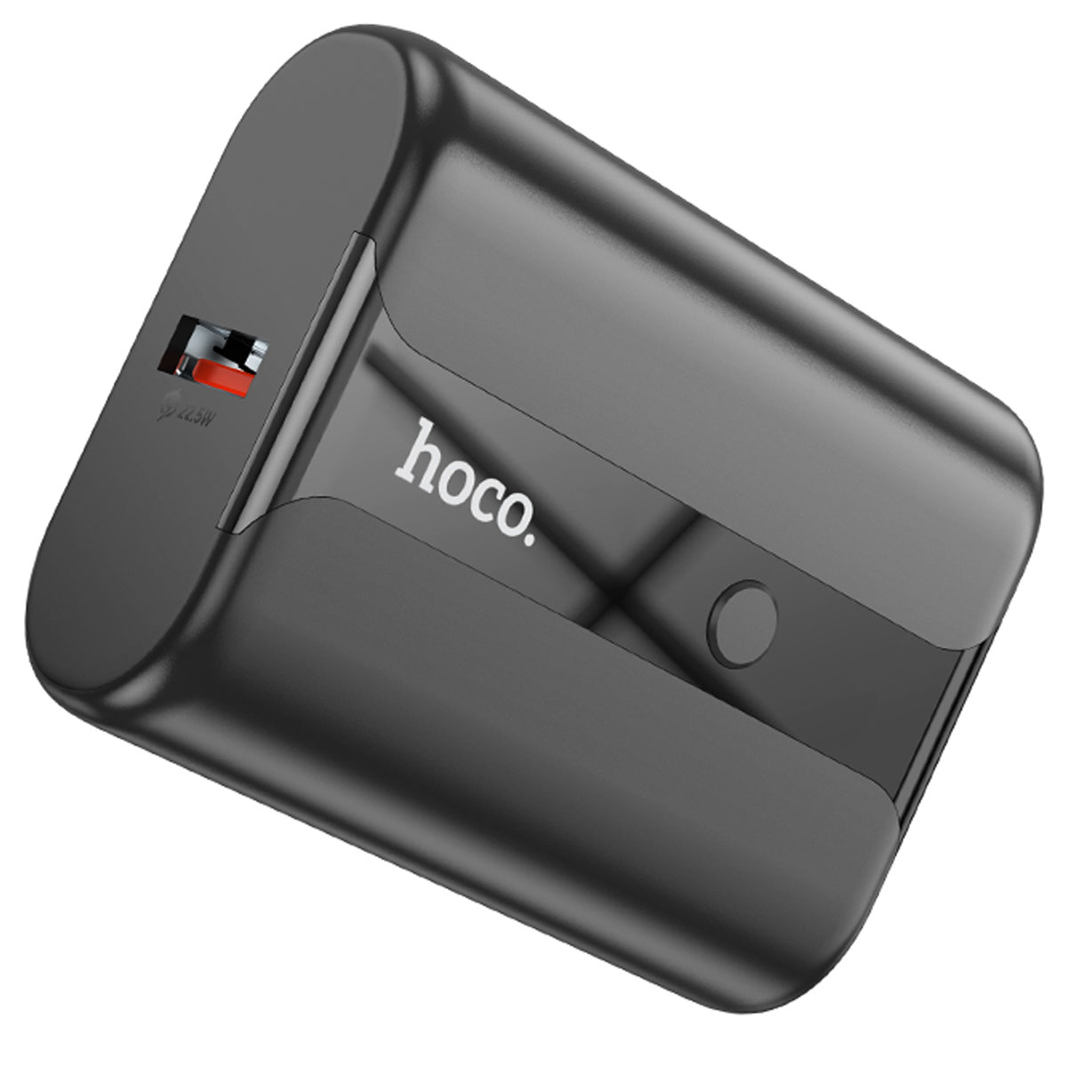 Внешний портативный аккумулятор, Power Bank HOCO Q3 Pro, 10000 mAh, 22.5W, PD20W, QC3.0, LED дисплей, цвет черный