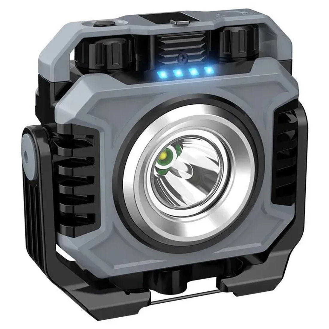 Светодиодный фонарь LiitoKala LF-786, регулировка цветовой температуры, power bank, цвет черно серый