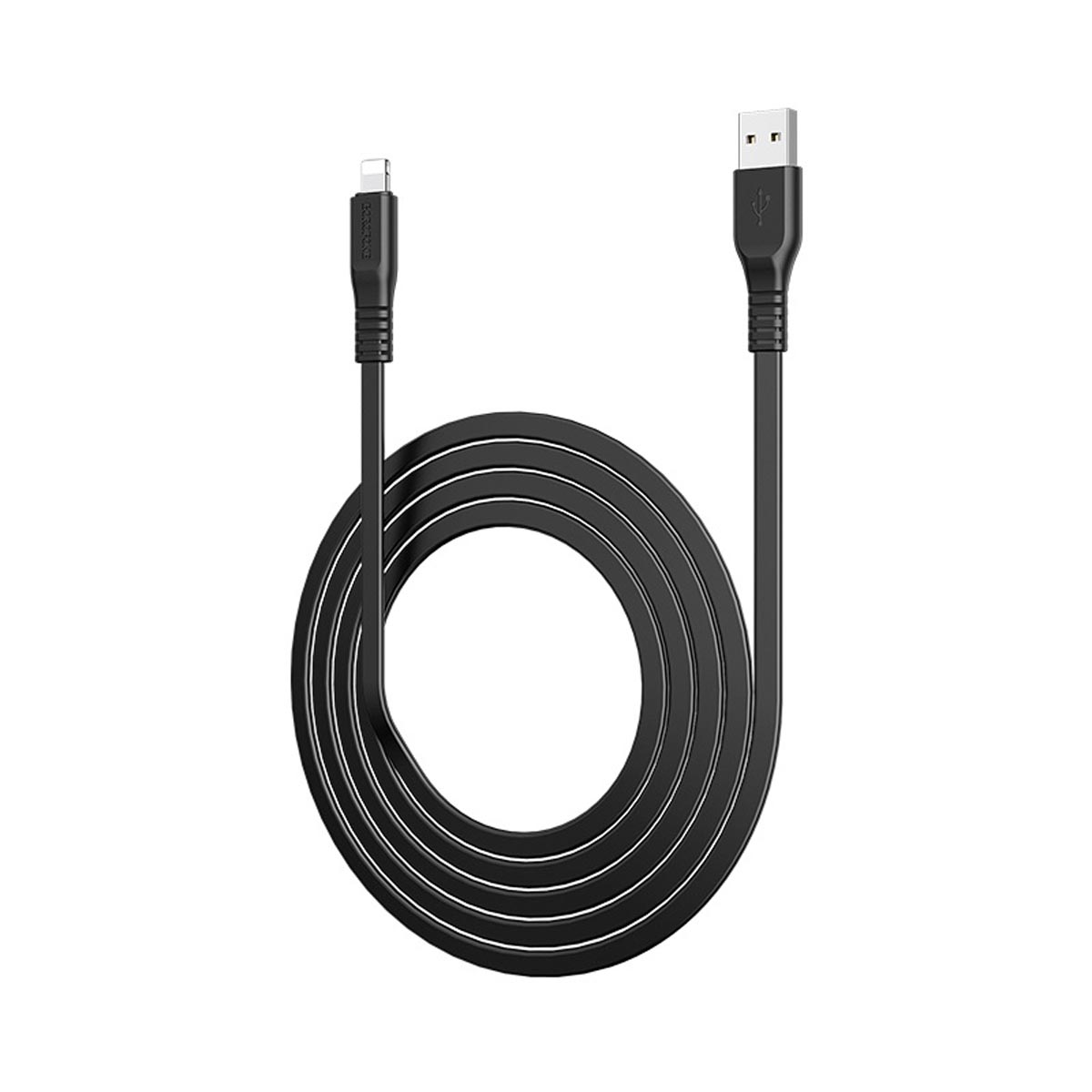 Кабель BOROFONE BX23 Wide power APPLE Lightning 8 pin, 2.4A, длина 1 метр, цвет черный