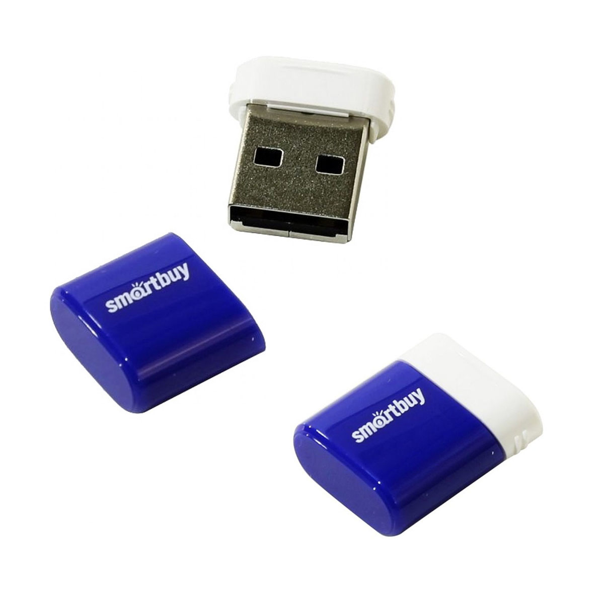 Флешка USB 2.0 16GB SMARTBUY Lara, цвет синий