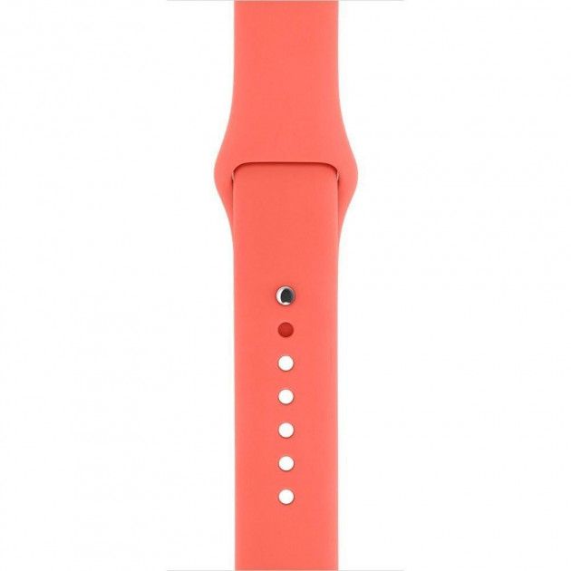 Ремешок для Apple Watch спортивный "Sport", размер 42-44 mm, цвет коралловый.
