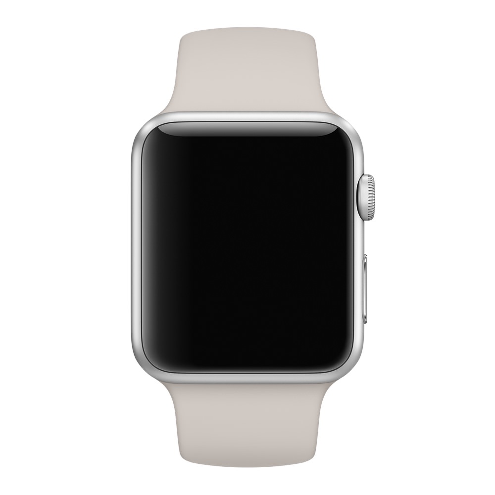 Ремешок для Apple Watch спортивный "Sport", размер 42-44 mm, цвет каменно-серый.