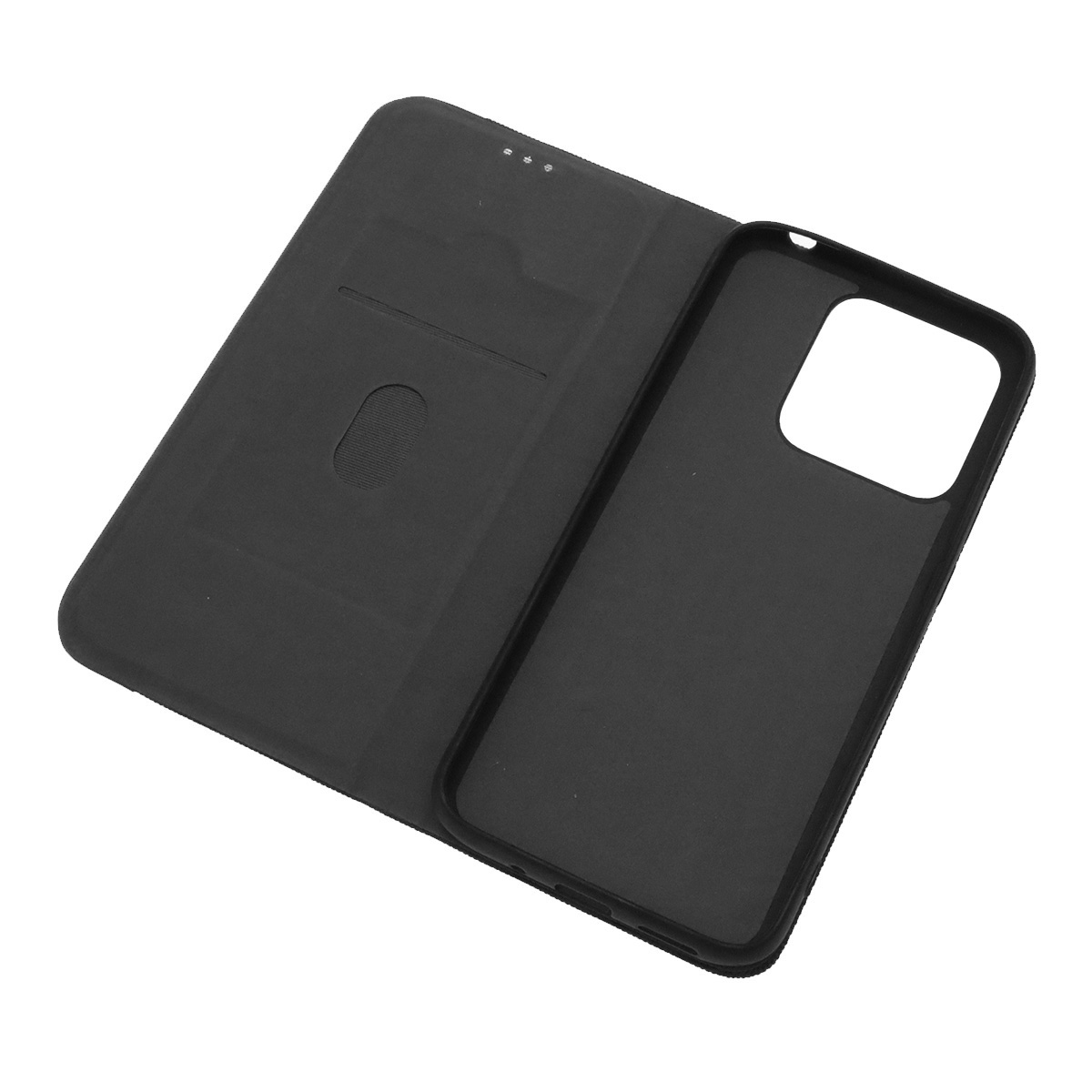 Чехол книжка MESH для XIAOMI Redmi 9C, Redmi 10A, текстиль, силикон, бархат, визитница, цвет черный