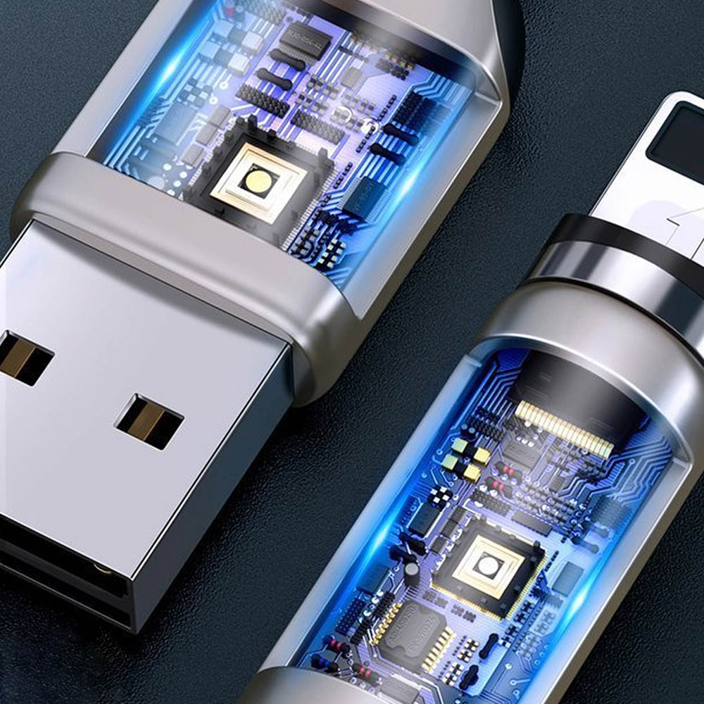 BASEUS CALXC-H05 Zinc Magnetic кабель с магнитной зарядкой для APPLE Lightning 8-pin, цвет фиолетовый | Последняя цена