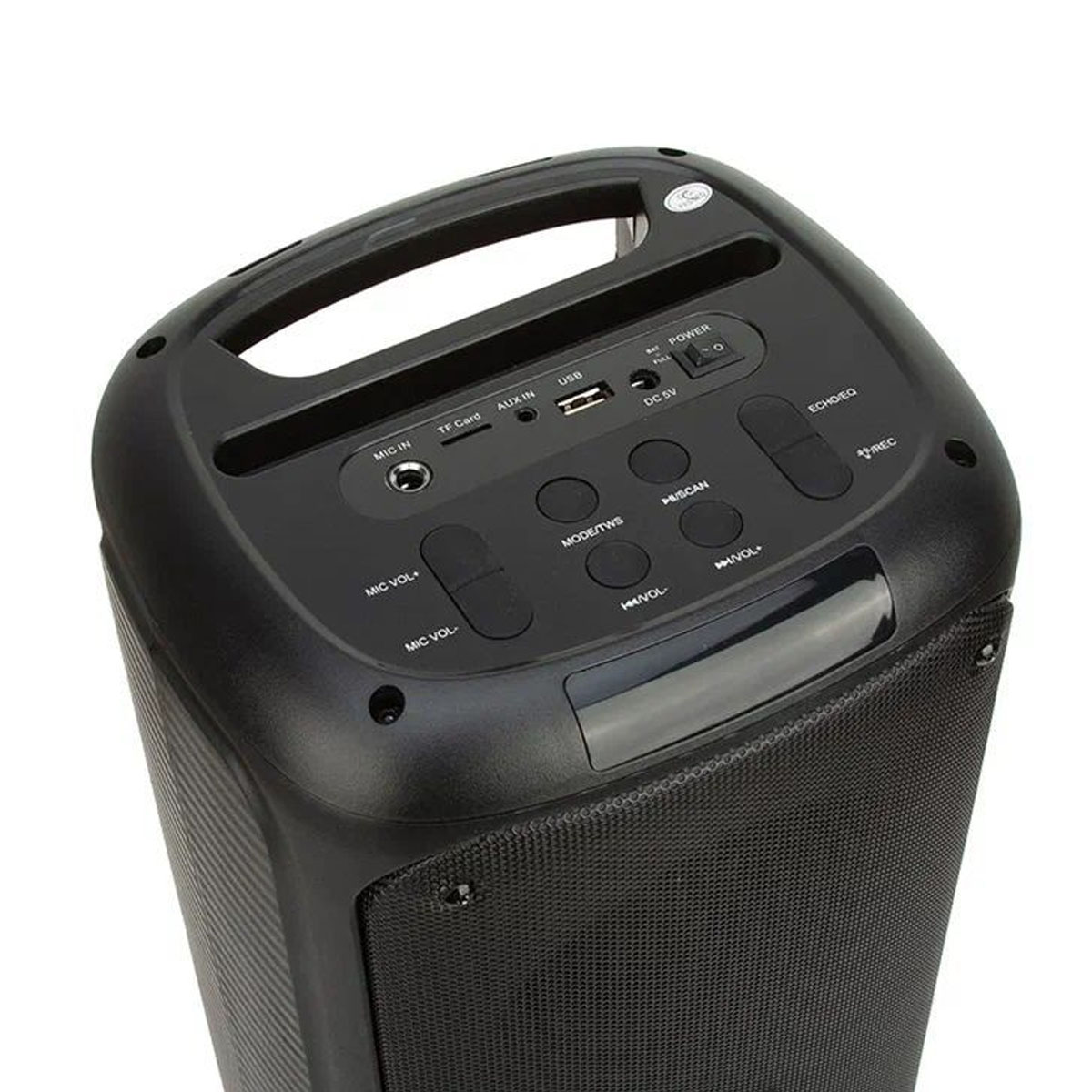 Активная акустическая система (комбик) 5"х2 Eltronic 20-48 FIRE BOX 220 TWS, RGB подсветка, цвет черный
