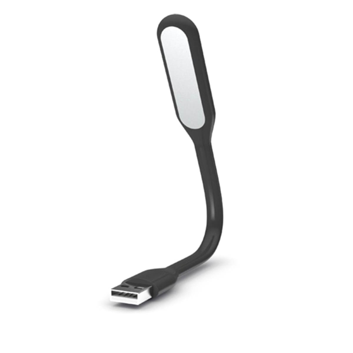 LED USB светильник, 6 диодов, длина 16.5 см, цвет черный