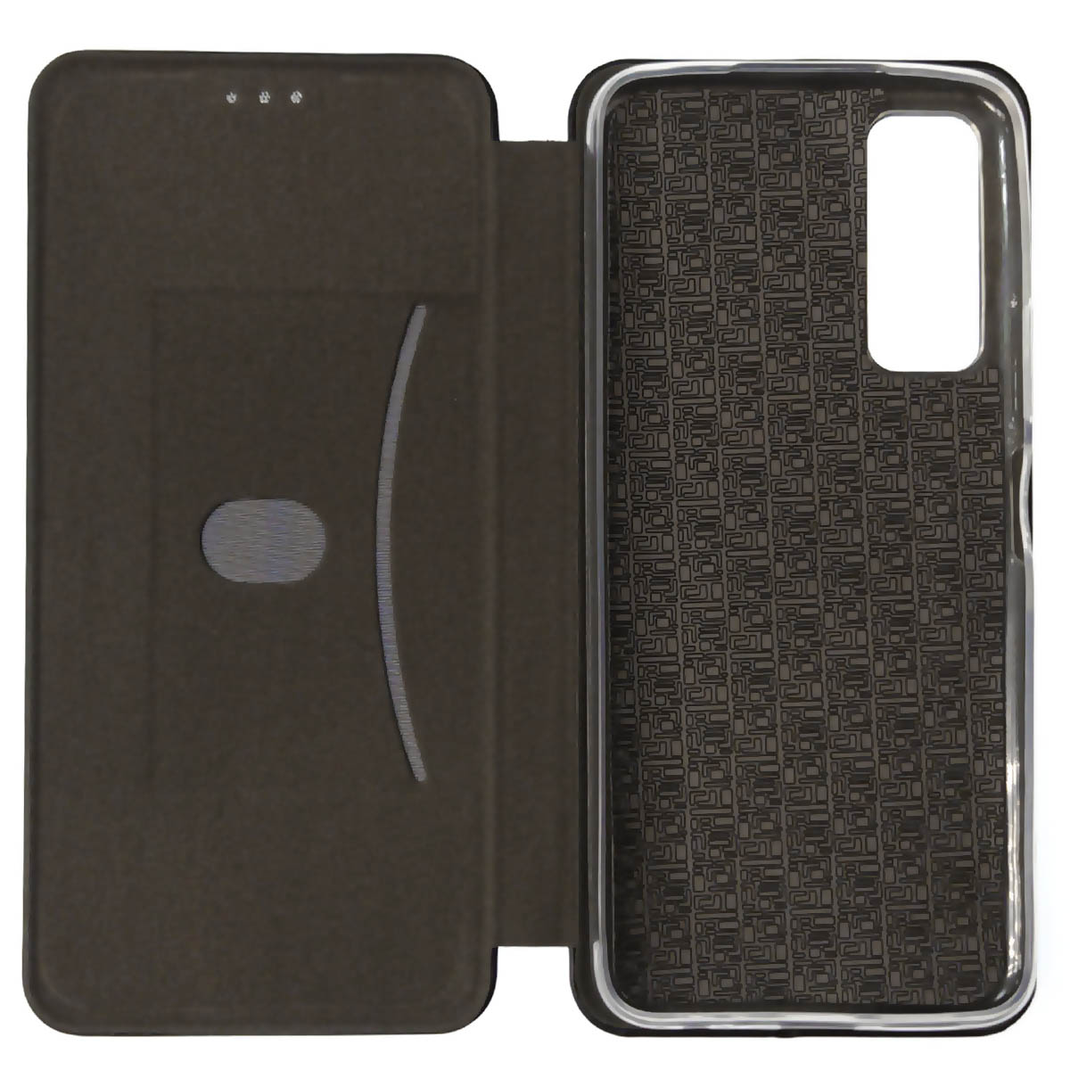 Чехол книжка STYLISH для TECNO Camon 17P, экокожа, визитница, цвет черный