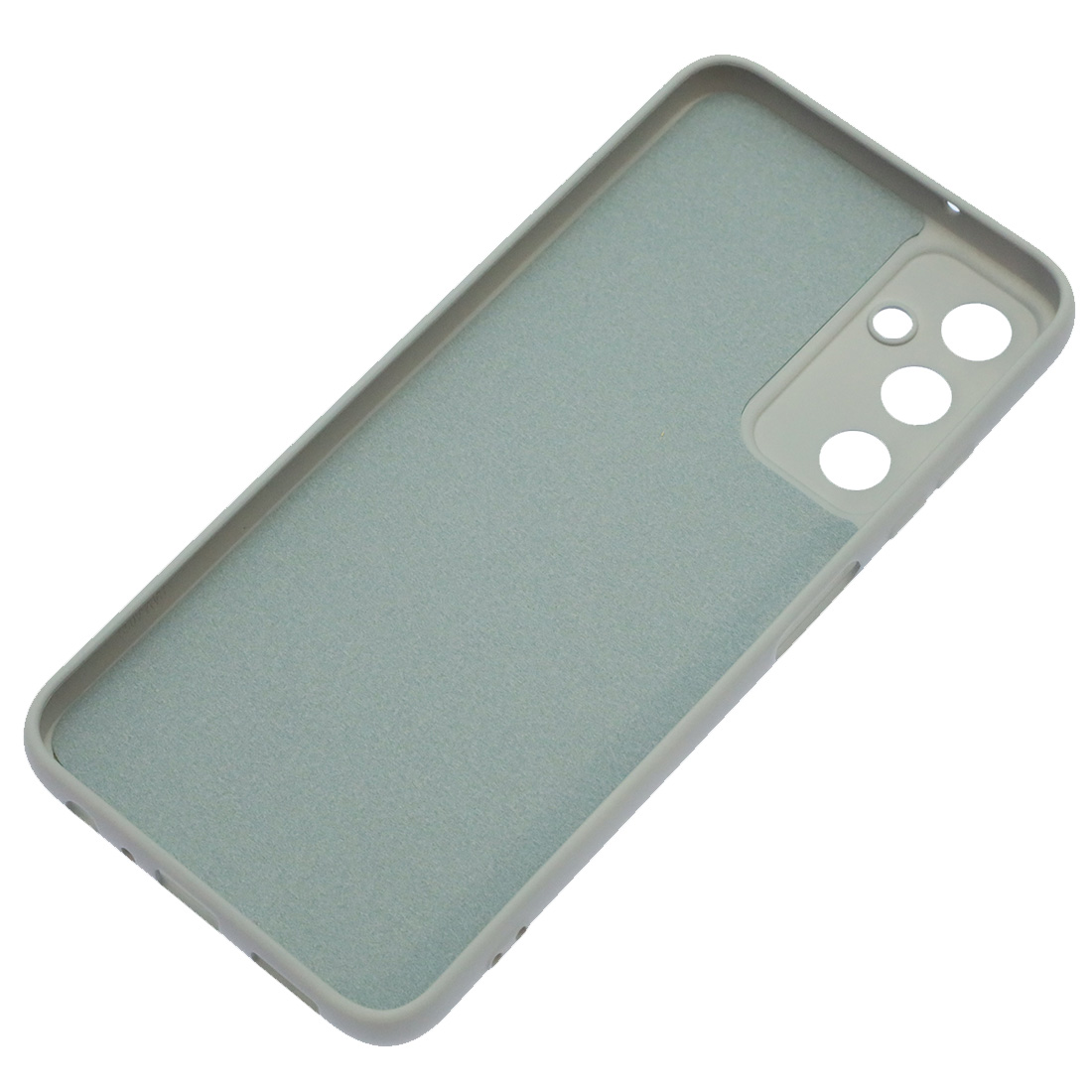 Чехол накладка Silicon Cover для SAMSUNG Galaxy A05s, защита камеры, силикон, бархат, цвет серый