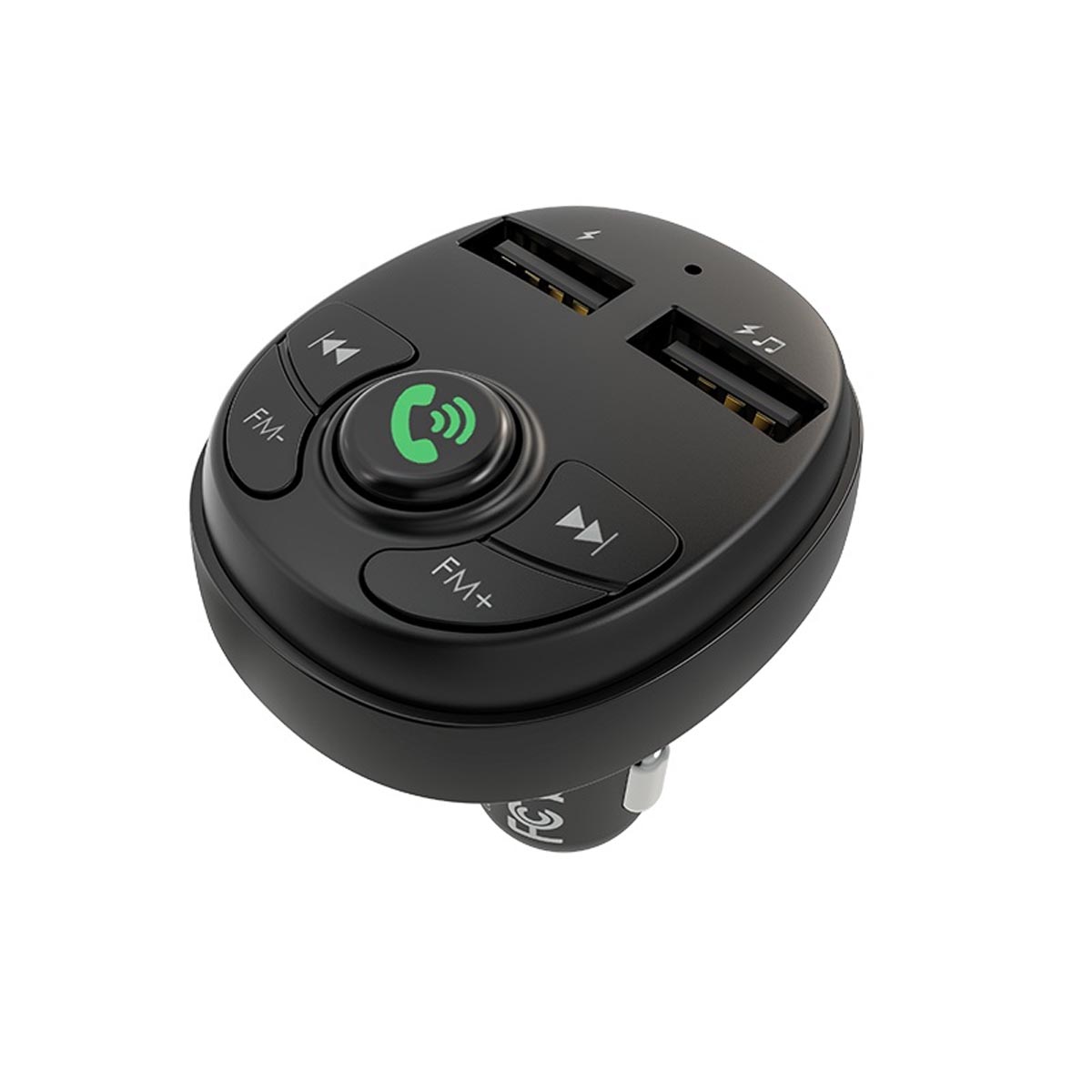 АЗУ (Автомобильное зарядное устройство) BOROFONE BC26 Music joy с FM-трансмиттером, 2 USB, Bluetooth, цвет черный