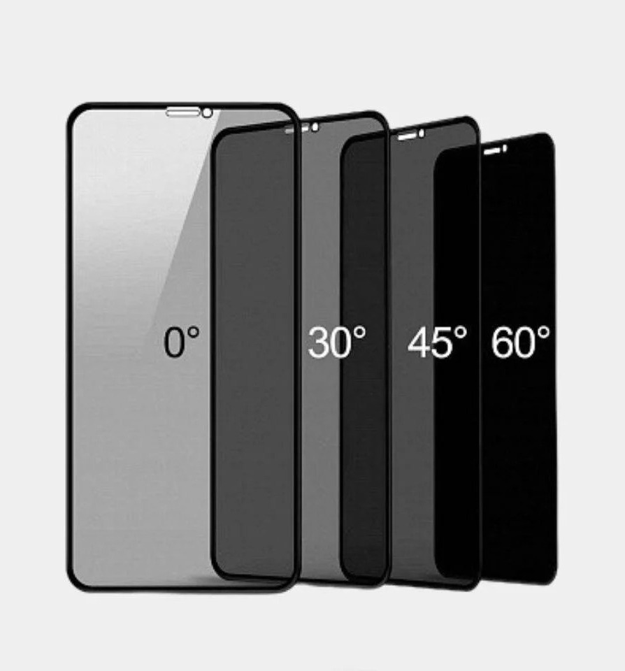 Защитное стекло Антишпион BJLM OG для APPLE iPhone 13, iPhone 13 Pro, iPhone 14, iPhone 16e, цвет окантовки черный