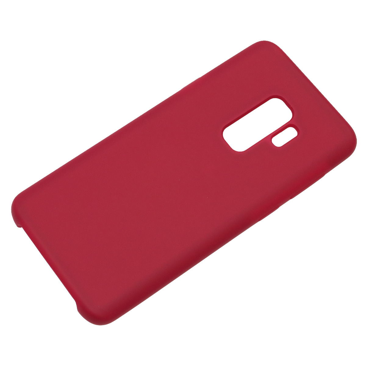 Чехол накладка Silicon Cover для SAMSUNG Galaxy S9 Plus (SM-G965), силикон, бархат, цвет бордовый.