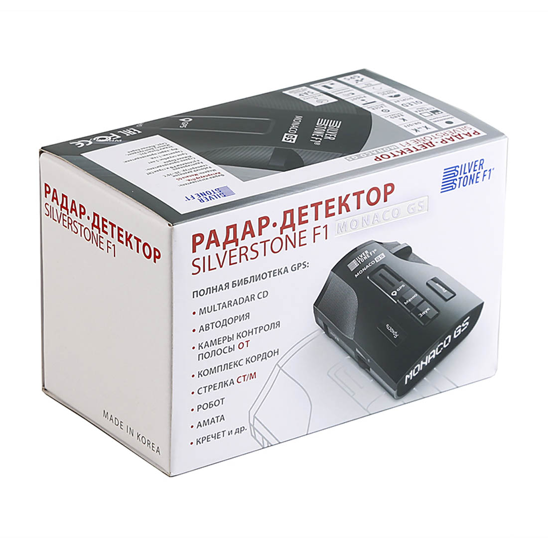 Радар детектор SILVERSTONE F1 Monaco GS, цвет черный