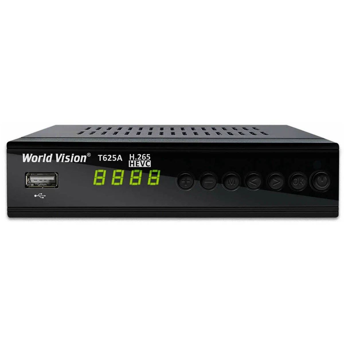 Цифровой эфирный приёмник, ТВ приставка DVB-T/T2/C World Vision T625A, цвет черный