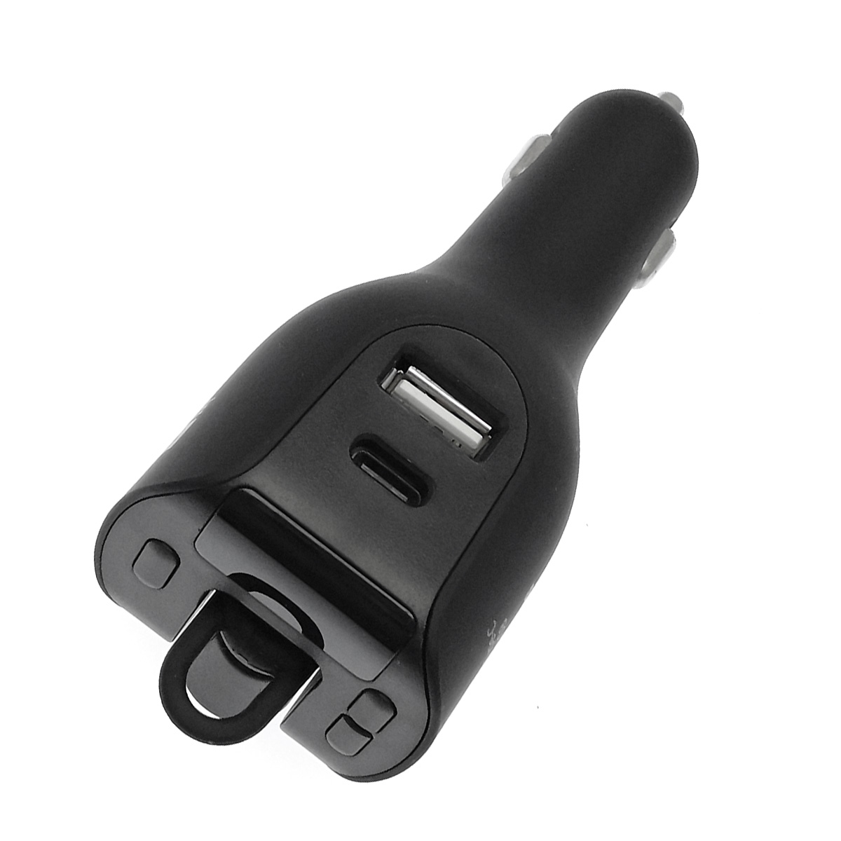 Автомобильное зарядное устройство USB Type-C, с беспроводной гарнитурой водителя S73, цвет черный