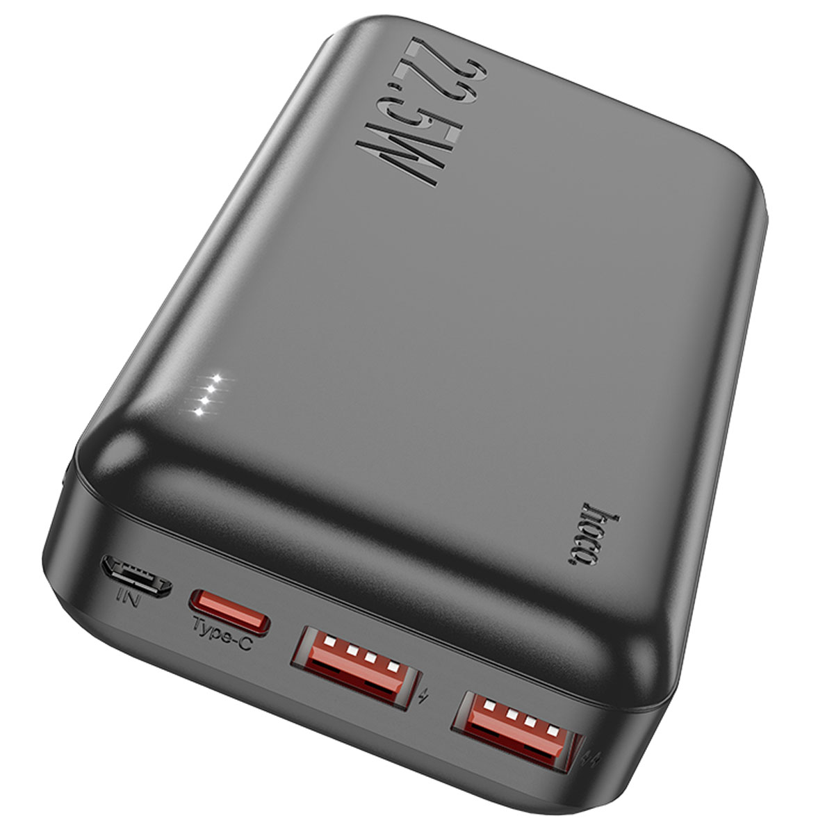 Внешний портативный аккумулятор, Power Bank HOCO J101A Astute, 20000 mAh, 22.5W, PD20W, QC3.0, цвет черный