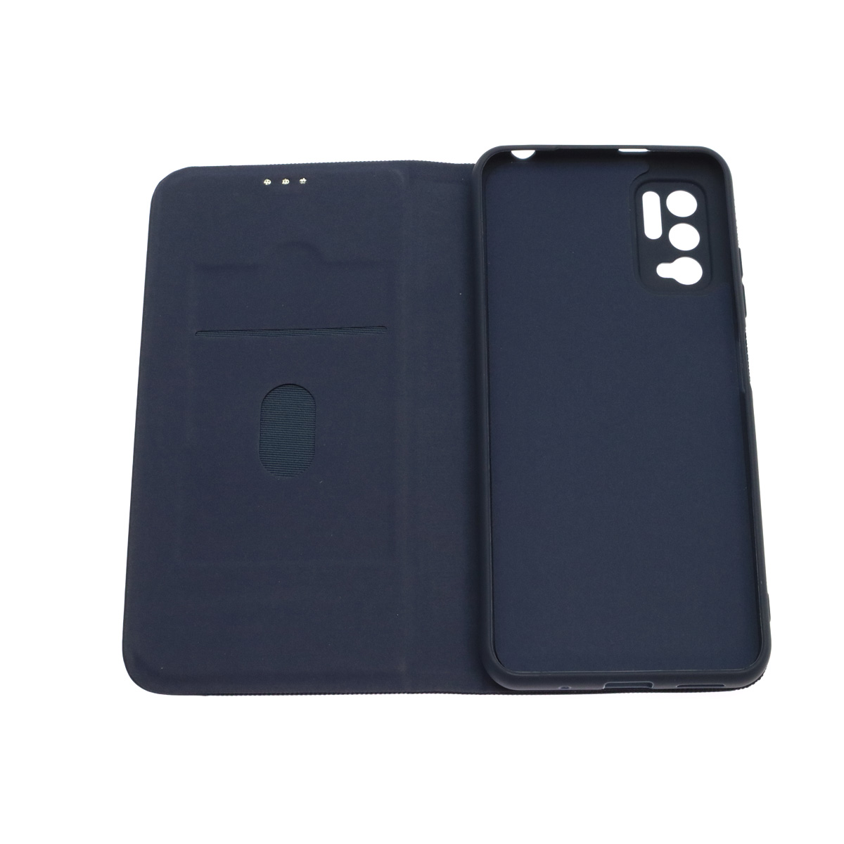 Чехол книжка MESH для XIAOMI POCO M3 Pro, XIAOMI Redmi Note 10T, Redmi Note 10 5G, текстиль, силикон, бархат, визитница, цвет темно синий